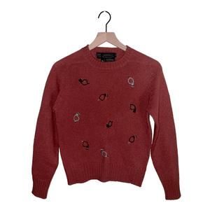 VNTG MIDSHIPMAN wool bugle stitch crewneck sweater 34